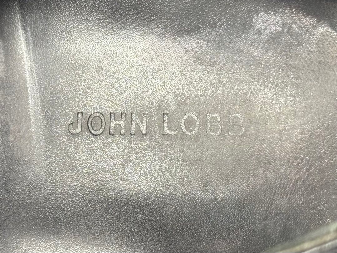 純正ツリー付　ジョンロブ　チャペル　7E　ブラック　8000ラスト　ダブルモンク