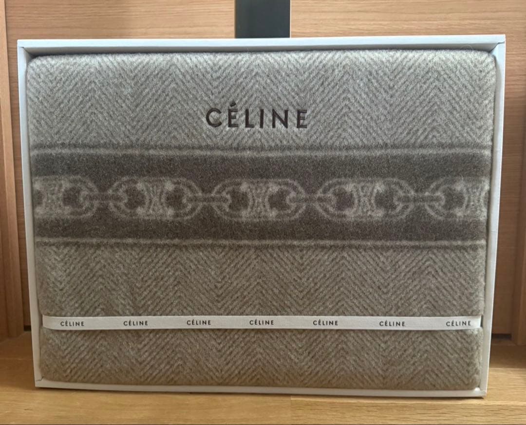 最終価格！未使用！！セリーヌ　トリオンフ　ウール毛布