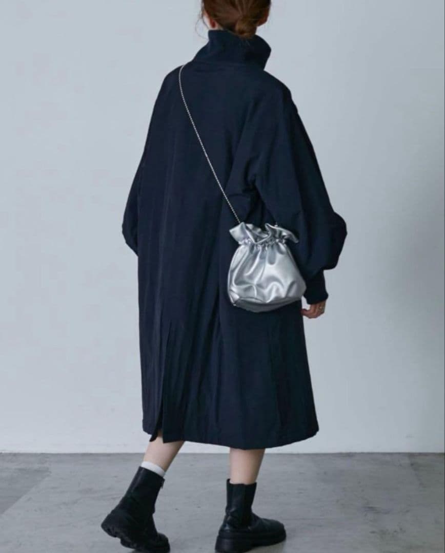 CIAOPANICTYPY スタンドカラーボリュームスリーブコート　ブラック