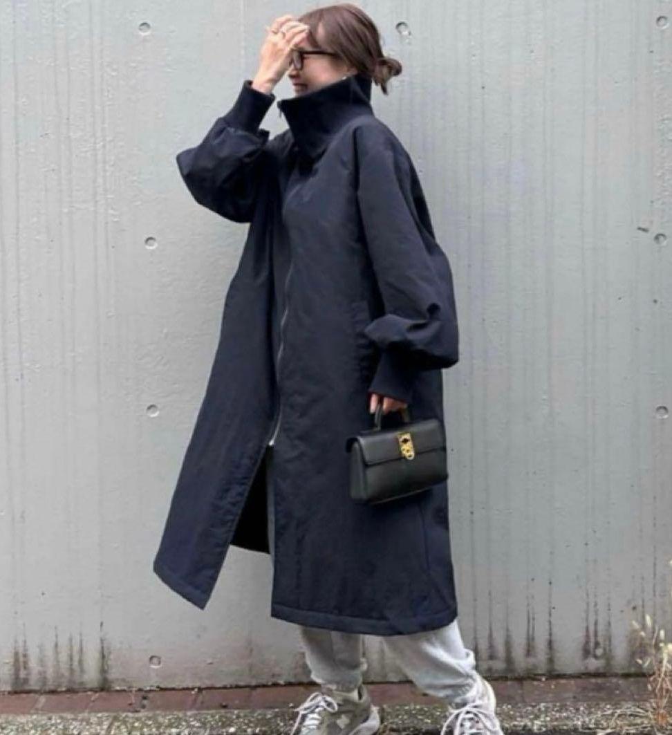 CIAOPANICTYPY スタンドカラーボリュームスリーブコート　ブラック