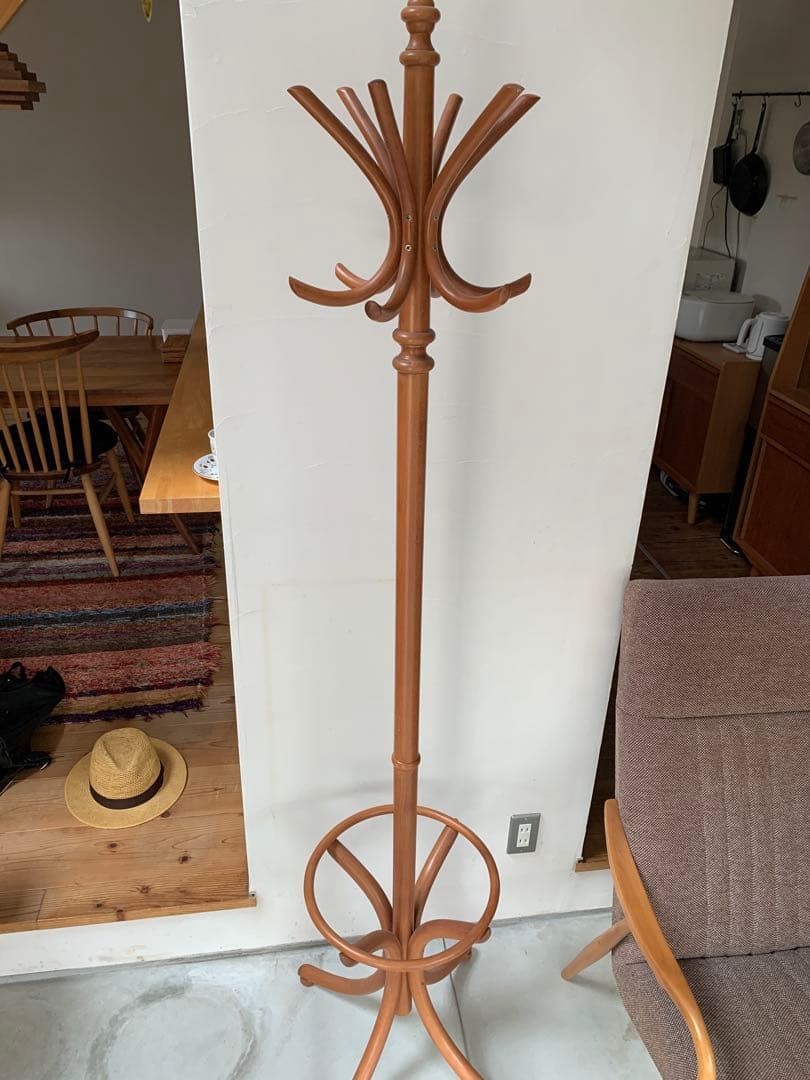 最終価格　希少　unico ton ポールハンガー　コートハンガー　木製