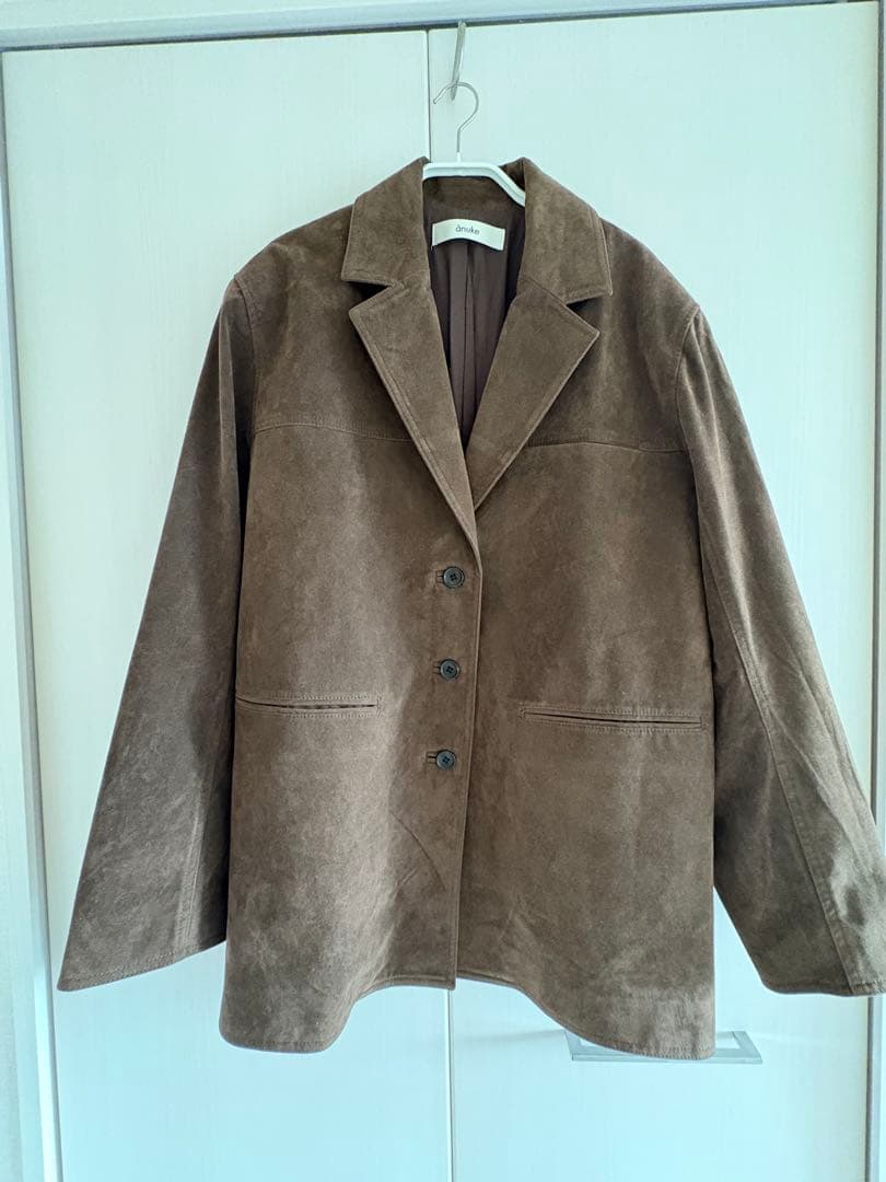 【anuke】Eco Suede Jacket
