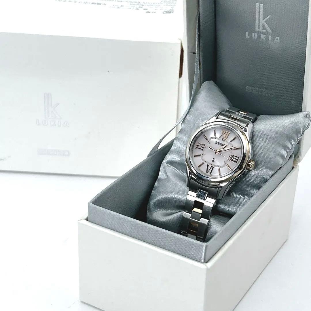 SEIKO LUKIA ルキア 腕時計 電波ソーラー ワールドタイム コンビ
