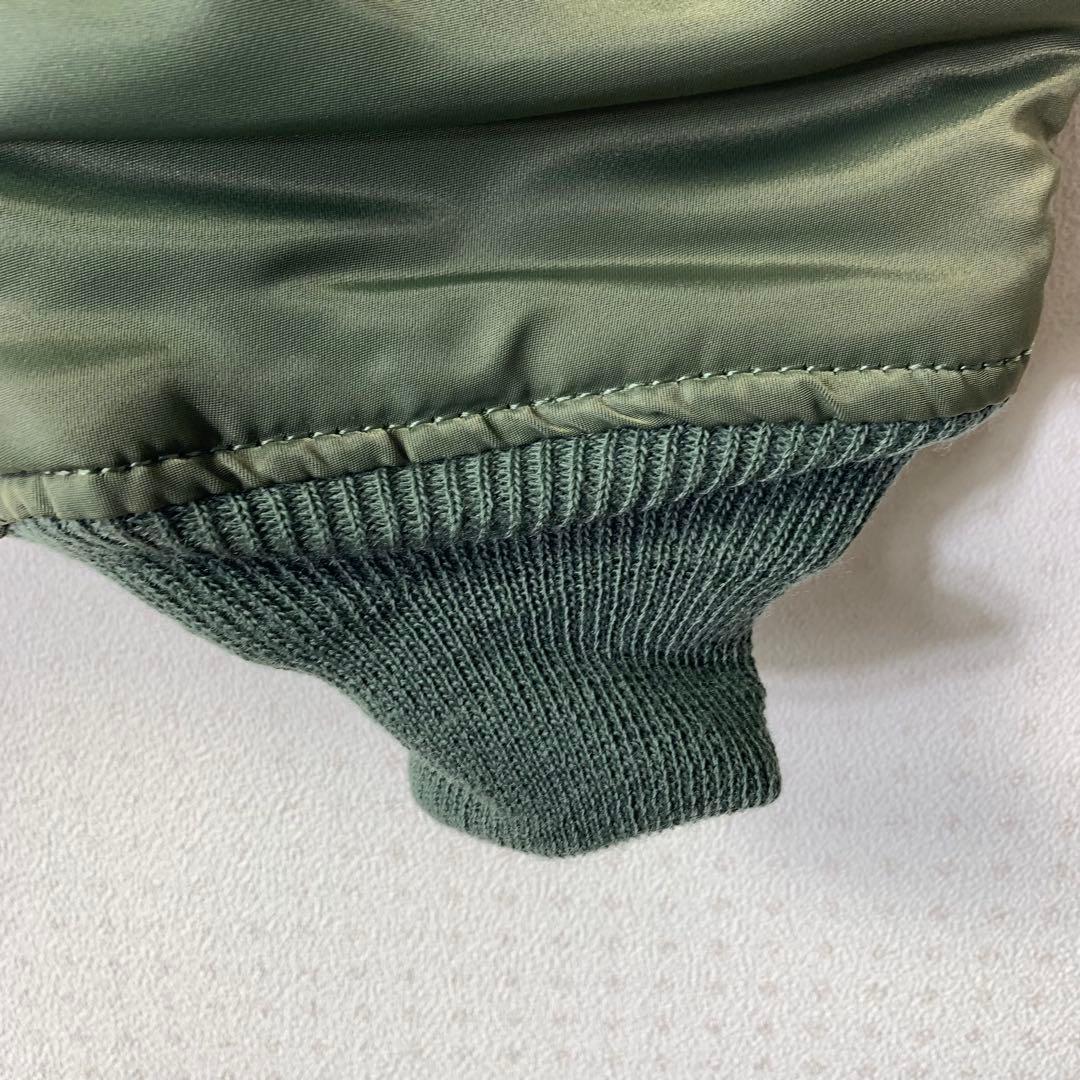 80s USA製 ALPHA MA-1 フライトジャケット M 日刊スポーツタグ