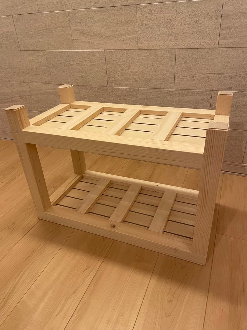 ハンドメイド　テーブル　ディスプレイ台　飾り棚　奥行30cm