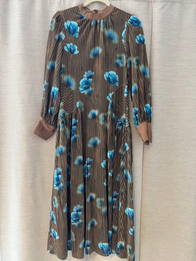 Ameri VINTAGE MILA VELOUR CUT DRESS［M］