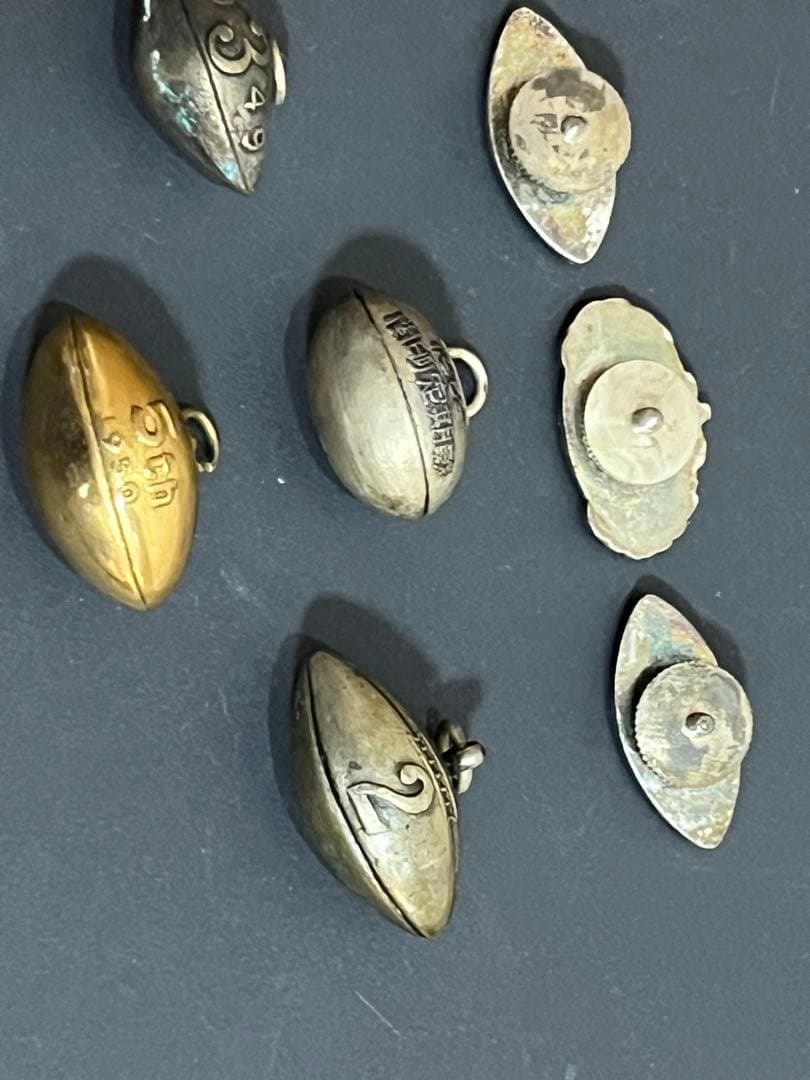 『激レア』戦後アメフト記念バッジセット RICE BOWL1949 (初期大会)