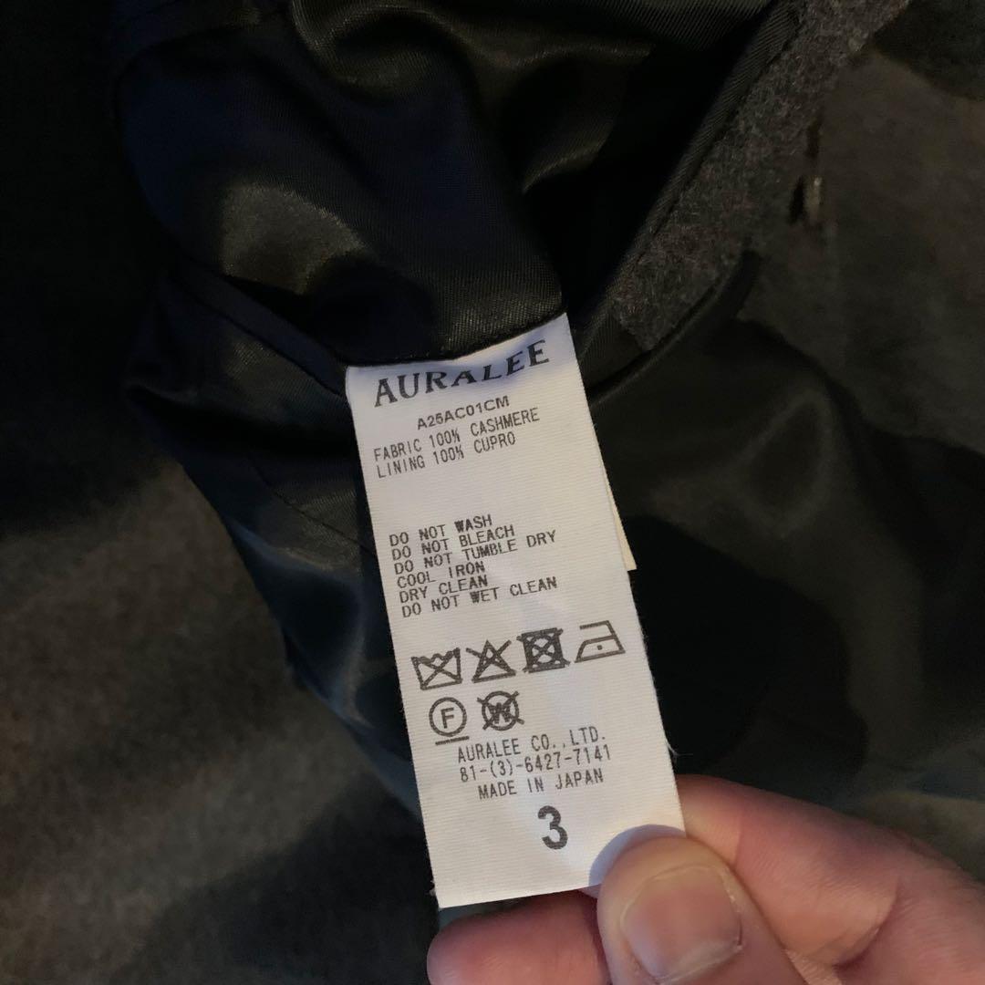 AURALEE カシミヤ モールスキン チェスターコート サイズ3