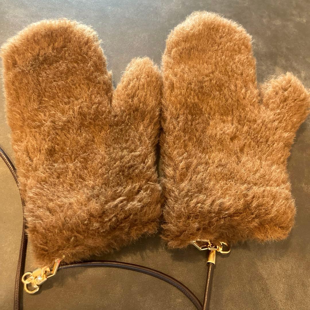 マックスマーラ　ミトン手袋　茶色