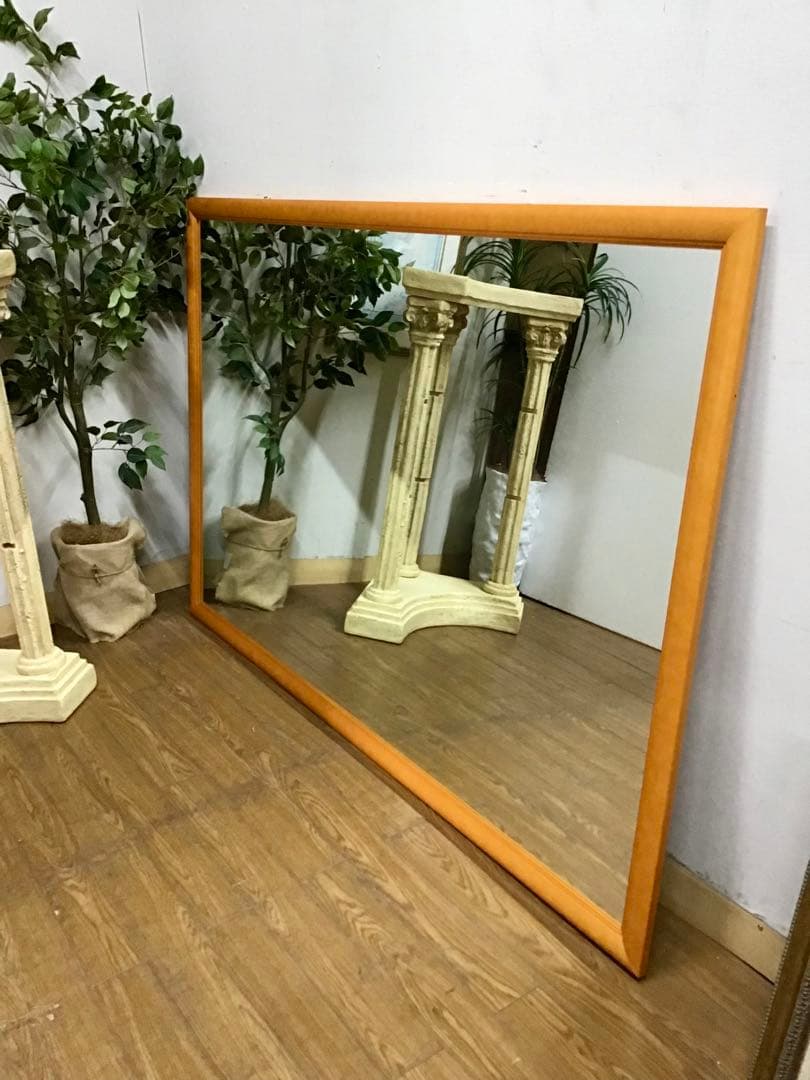 White Paper☆管355☆北欧ヴィンテージ☆超大型ウォールミラー