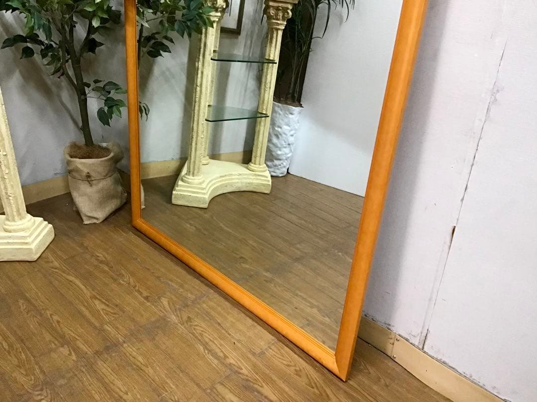 White Paper☆管355☆北欧ヴィンテージ☆超大型ウォールミラー