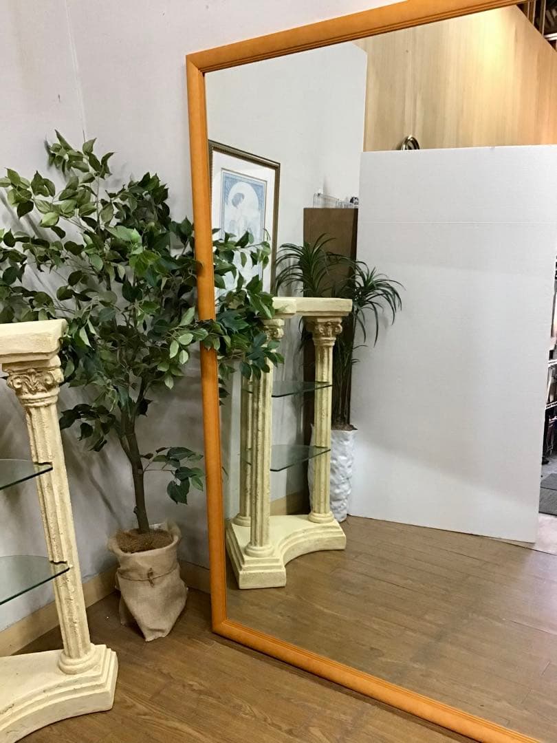 White Paper☆管355☆北欧ヴィンテージ☆超大型ウォールミラー