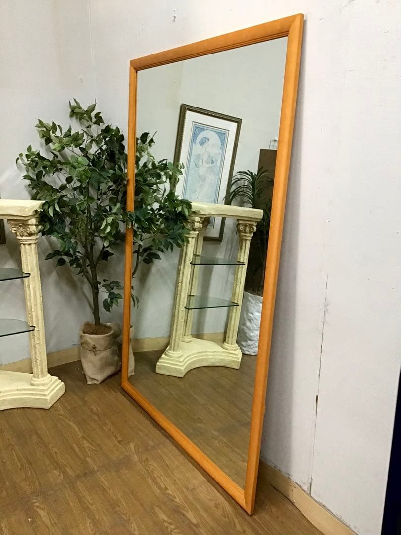 White Paper☆管355☆北欧ヴィンテージ☆超大型ウォールミラー