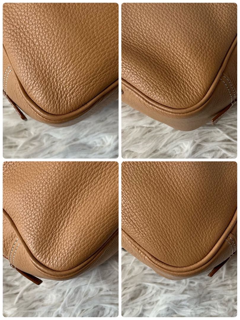 【美品】濱野皮革工藝　ハマノ　エヴィ　レザー　ボストントートバッグ B5収納可