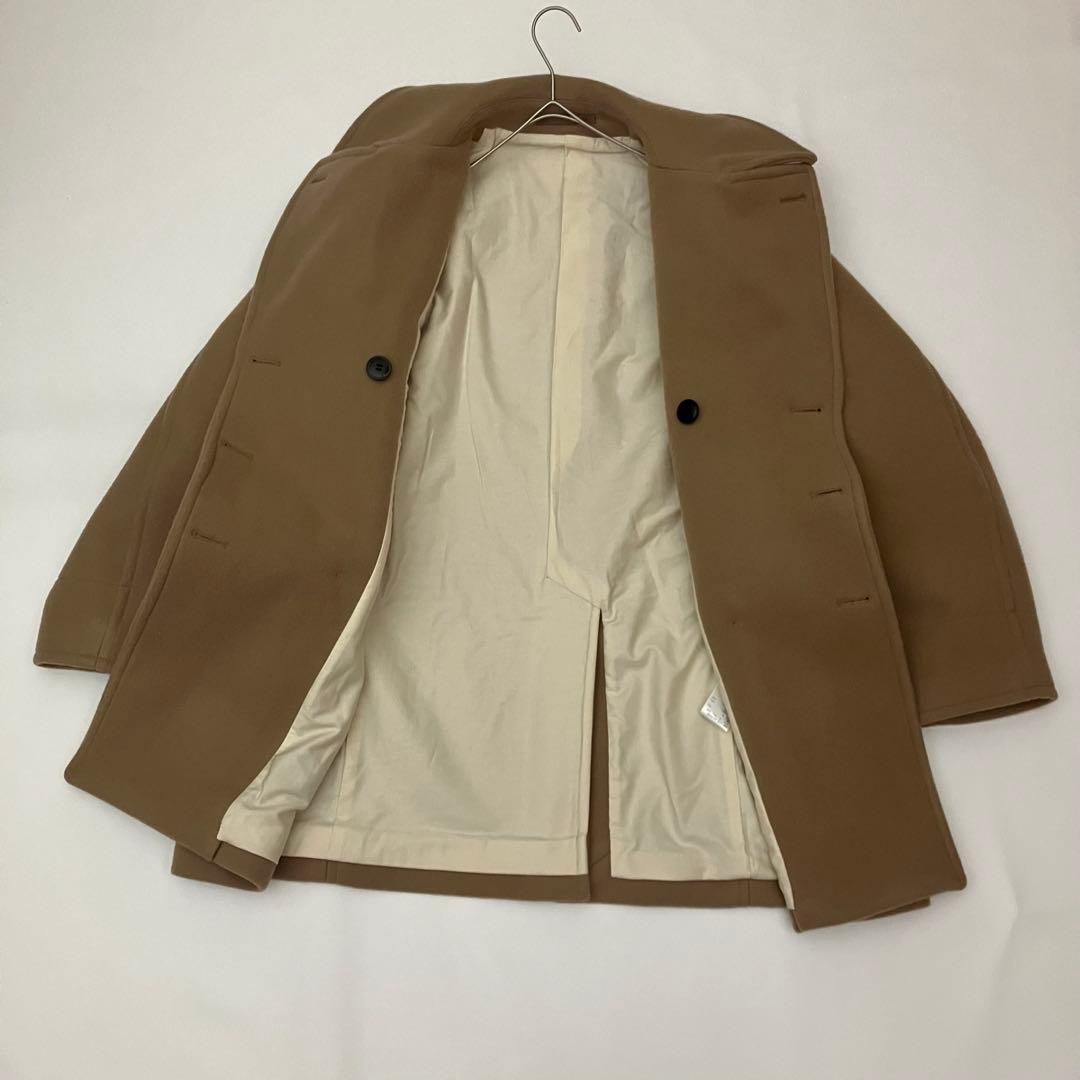 ✨定価107,800✨ YLEVE ピーコート　ダブル　オーバーサイズ　キャメル