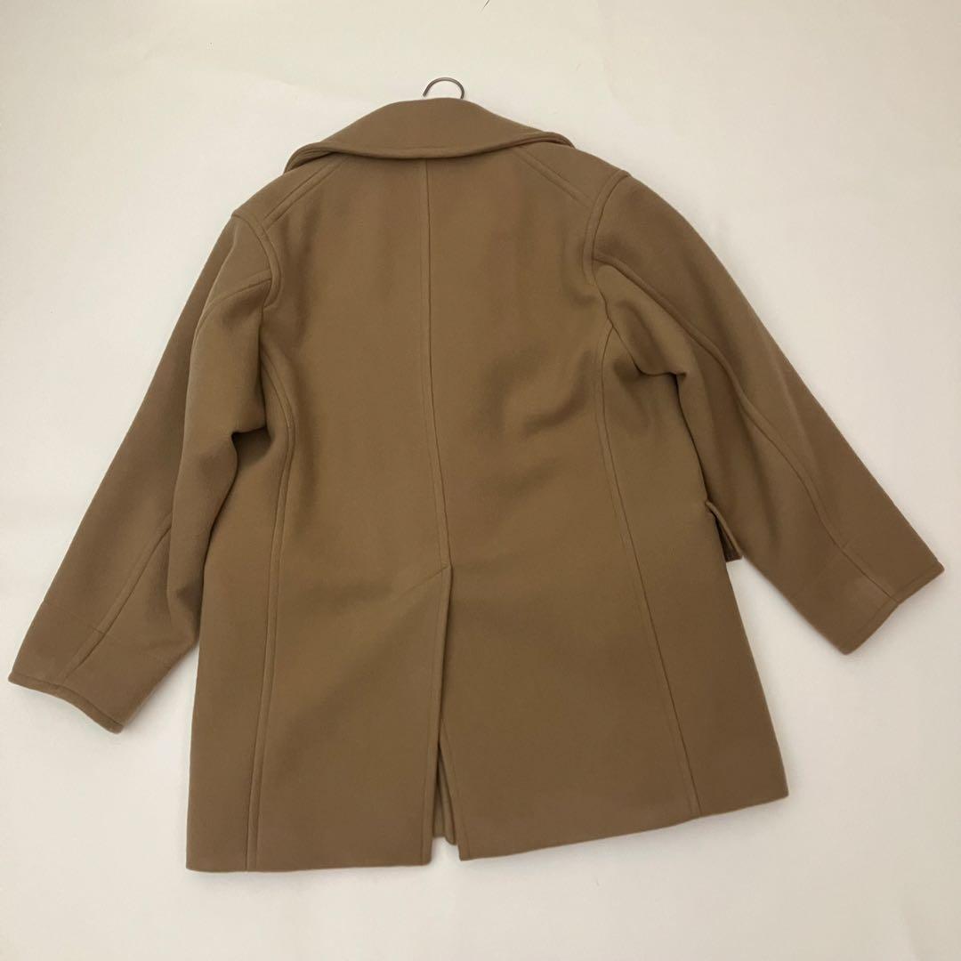 ✨定価107,800✨ YLEVE ピーコート　ダブル　オーバーサイズ　キャメル