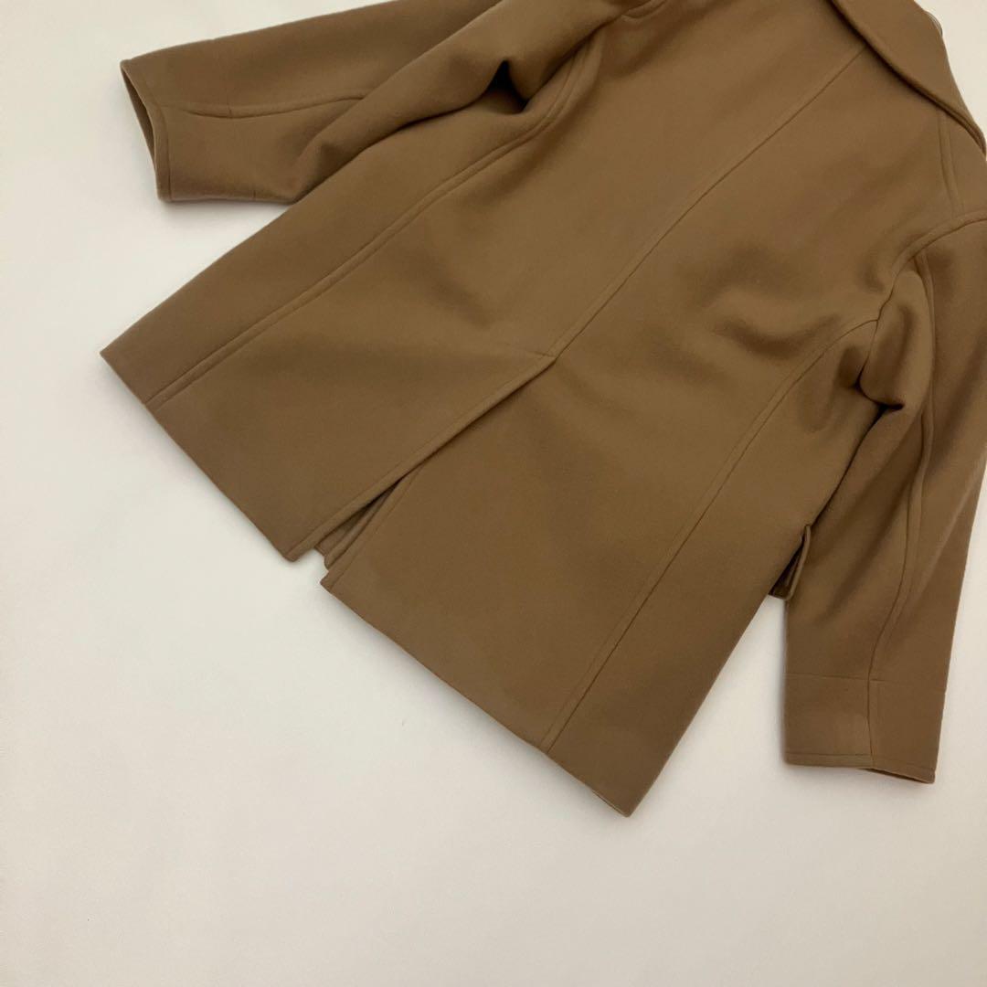 ✨定価107,800✨ YLEVE ピーコート　ダブル　オーバーサイズ　キャメル