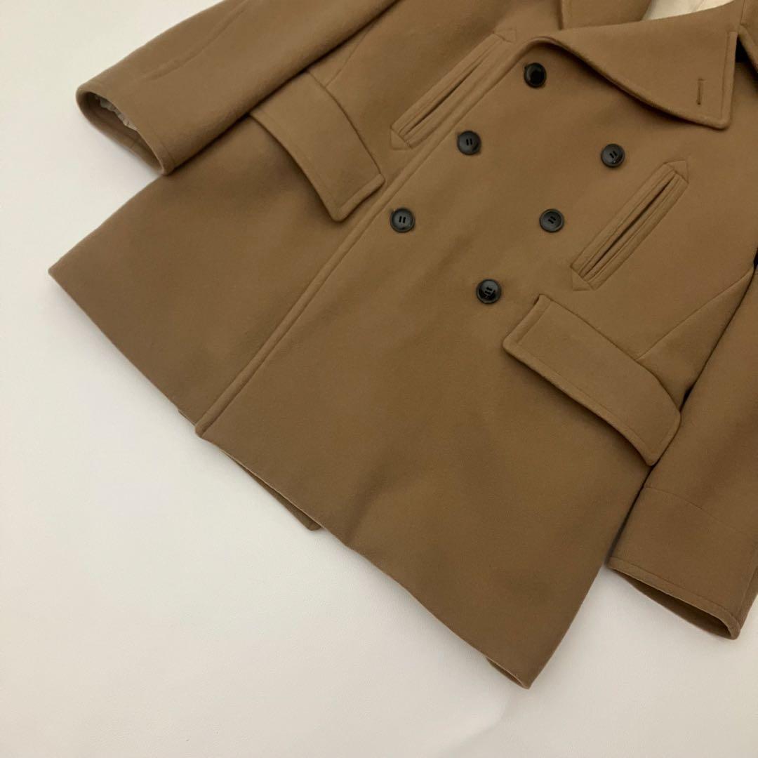 ✨定価107,800✨ YLEVE ピーコート　ダブル　オーバーサイズ　キャメル