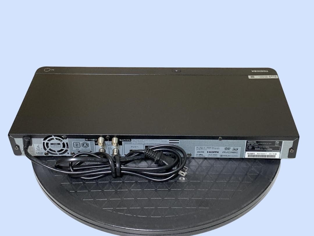 M8953 TOSHIBA ブルーレイディスクレコーダー DBR-W2007
