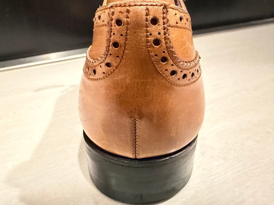 CARMINA ブラウン ウィングチップ ドレスシューズ 26.5cm