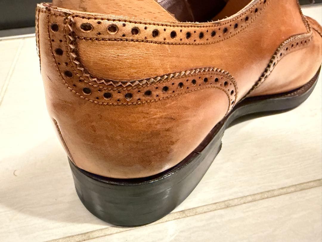 CARMINA ブラウン ウィングチップ ドレスシューズ 26.5cm