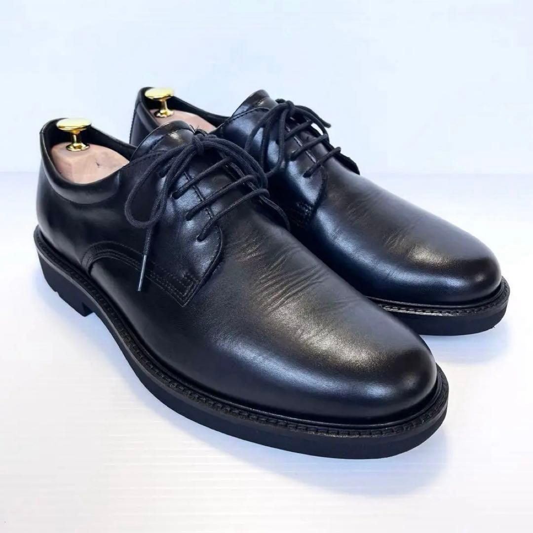 美品✨ ecco エコー ビジネスシューズ プレーントゥ レザー 27.5cm