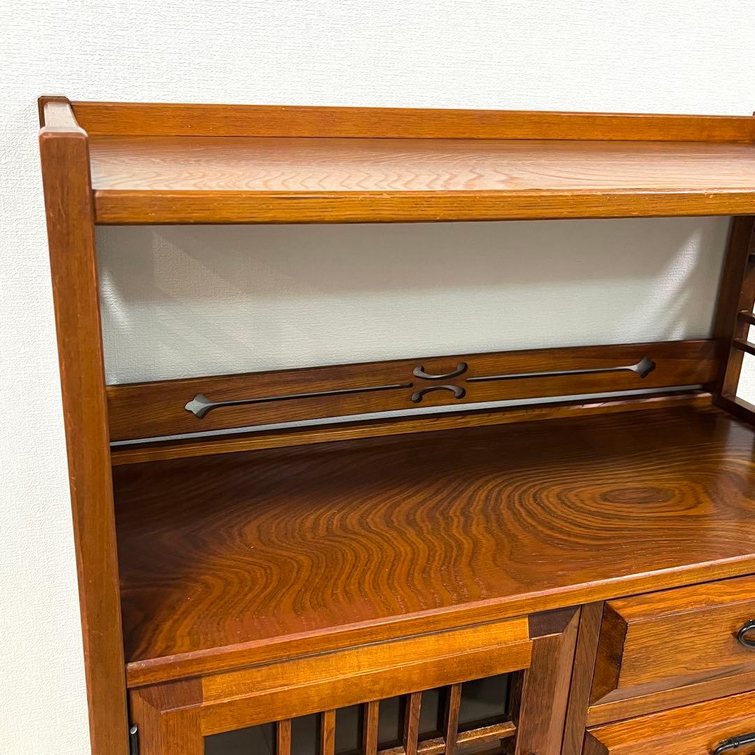 （ち17）karimoku カリモク オールドカリモク 茶箪笥 飾り棚 茶棚