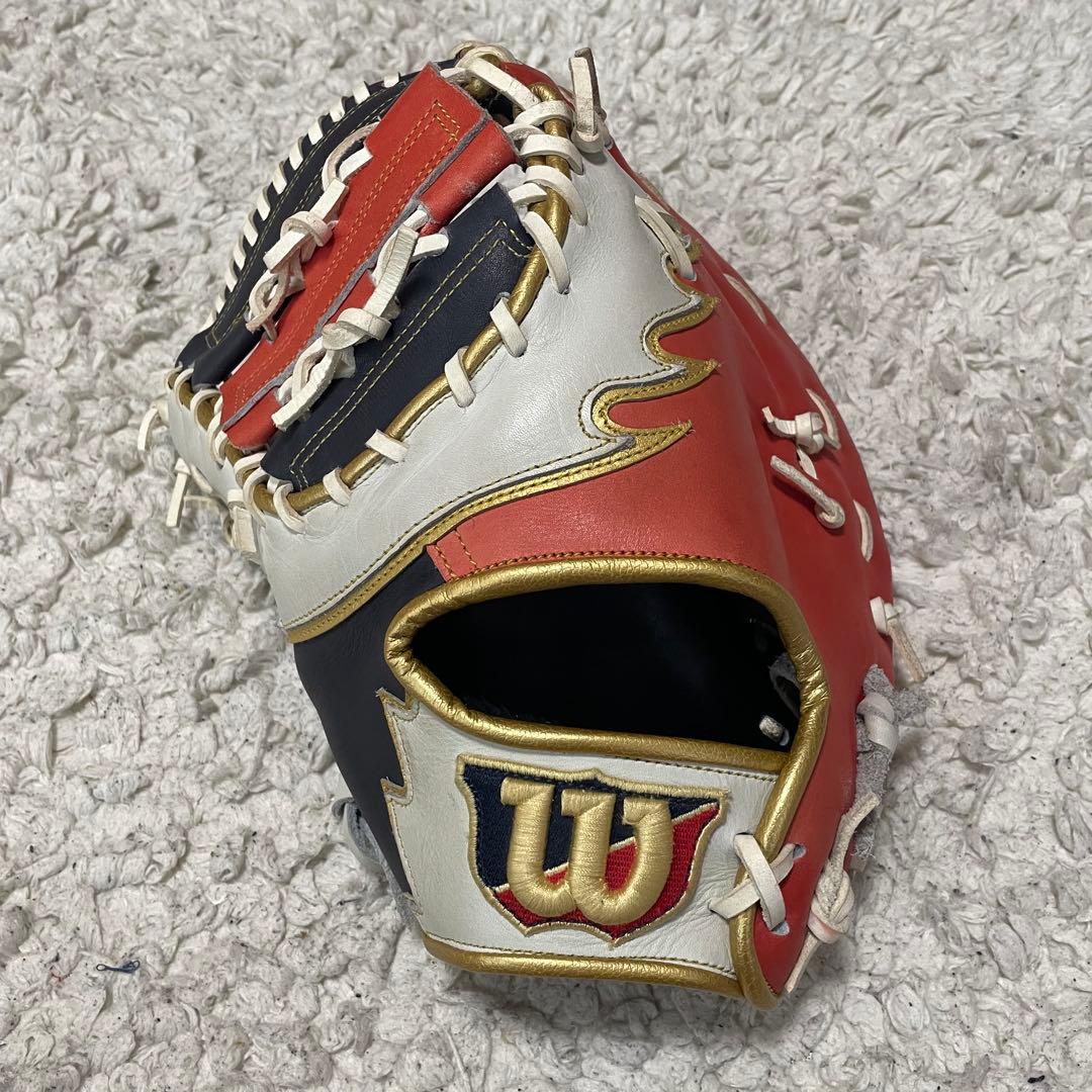 【美品&希少】左利き ウィルソン ワナベヒーロー ファーストミット 軟式