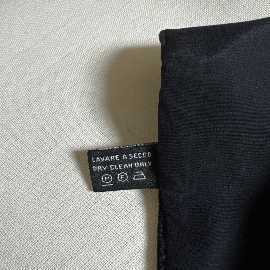 GUCCIグッチ黒いベルベットマフラー 男子兼用