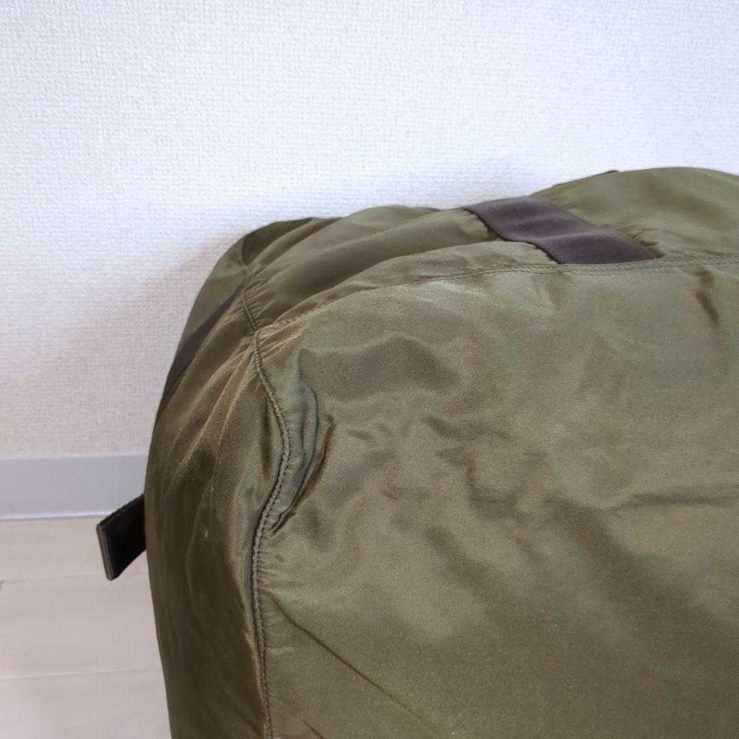 PRADA ボストンバッグ 三角ロゴ テスートナイロン カーキ 希少色 鍵付き