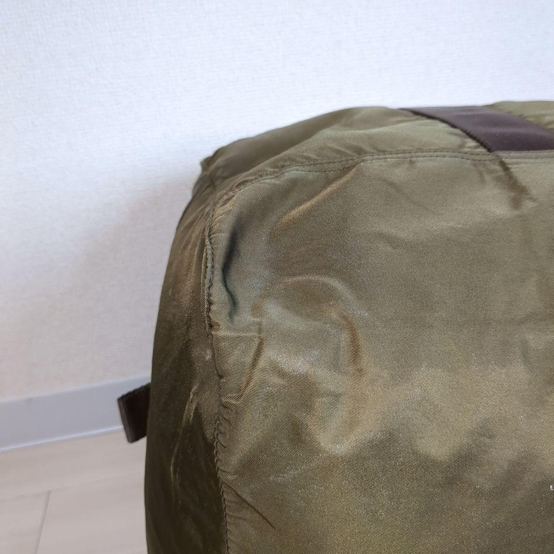 PRADA ボストンバッグ 三角ロゴ テスートナイロン カーキ 希少色 鍵付き