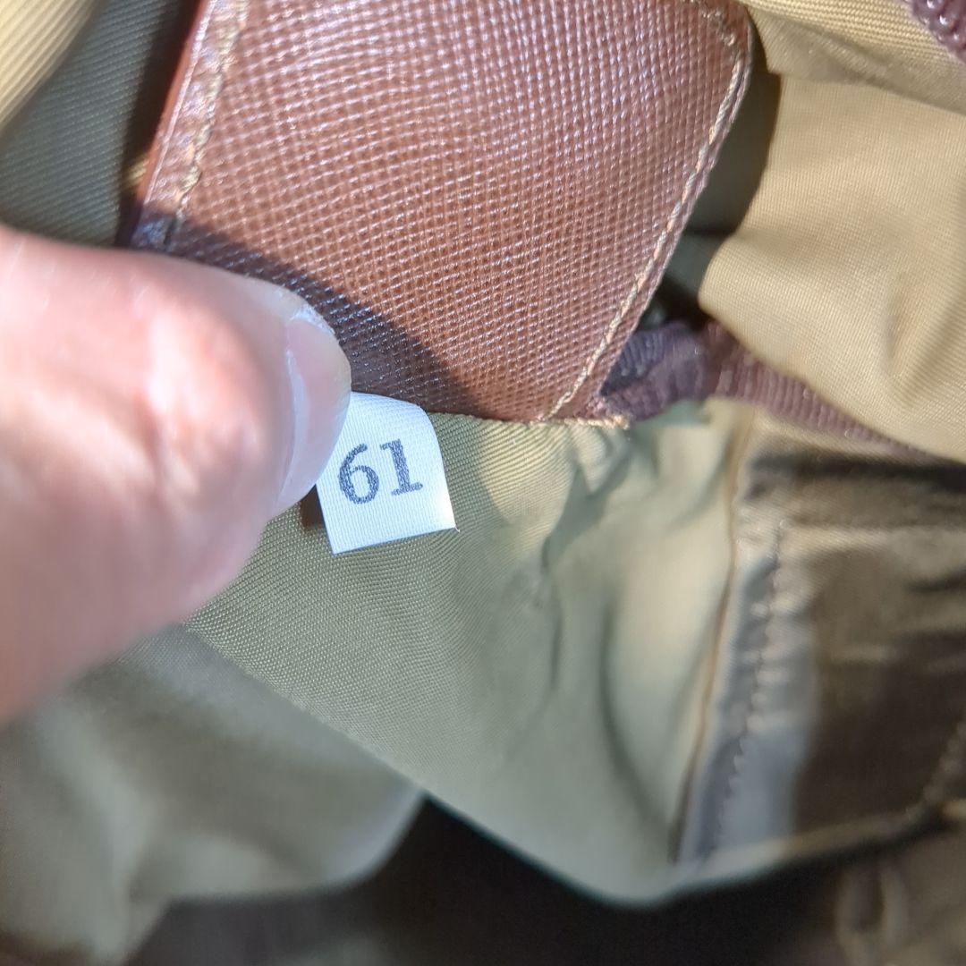 PRADA ボストンバッグ 三角ロゴ テスートナイロン カーキ 希少色 鍵付き