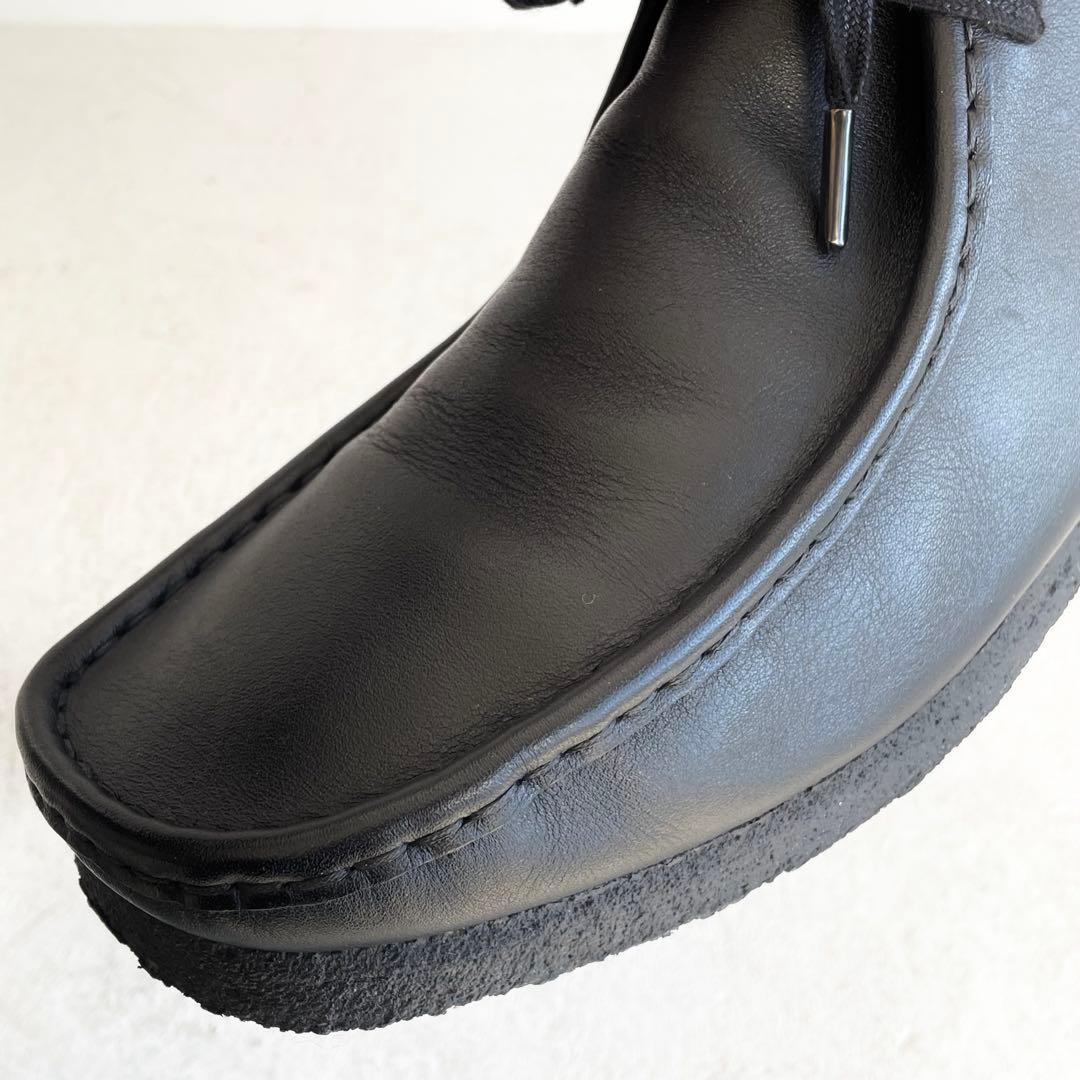 Clarks Wallabeeクラークス ワラビー スムースレザー27.5 黒
