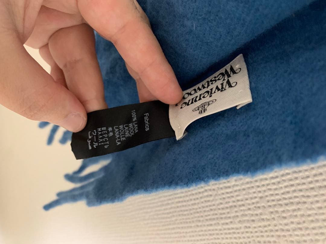 Vivienne Westwood 青 マフラー