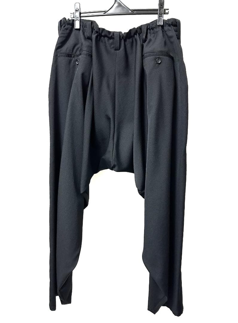 ✨極美品✨ ヨウジヤマモト プールオム 23AW シワギャバ 内股ドレープパンツ