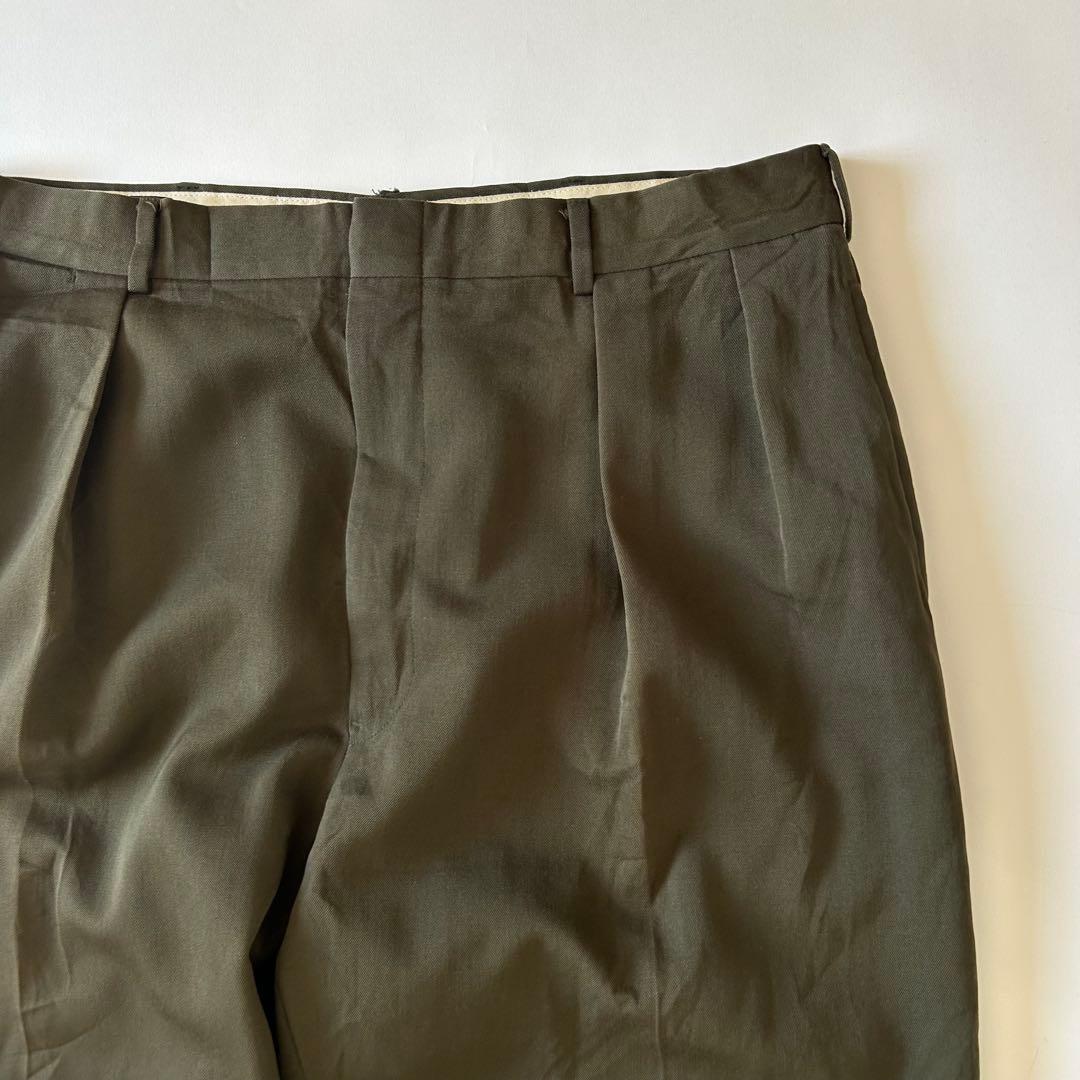 90s Ralph Lauren USA製 ウールギャバジン2タック スラックス