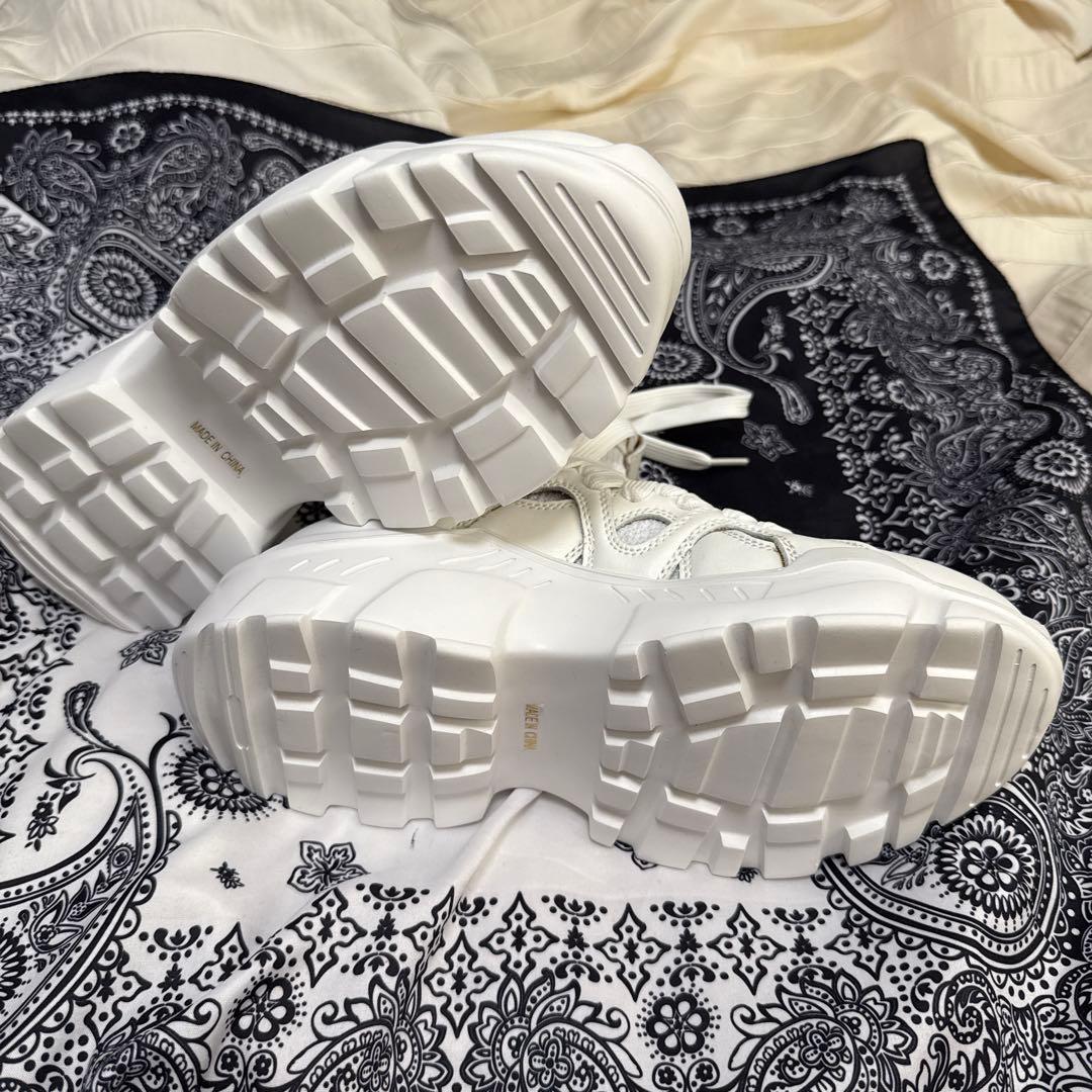 未使用美品　ニッティングハイカットスニーカー/ダブルスタンダードクロージング