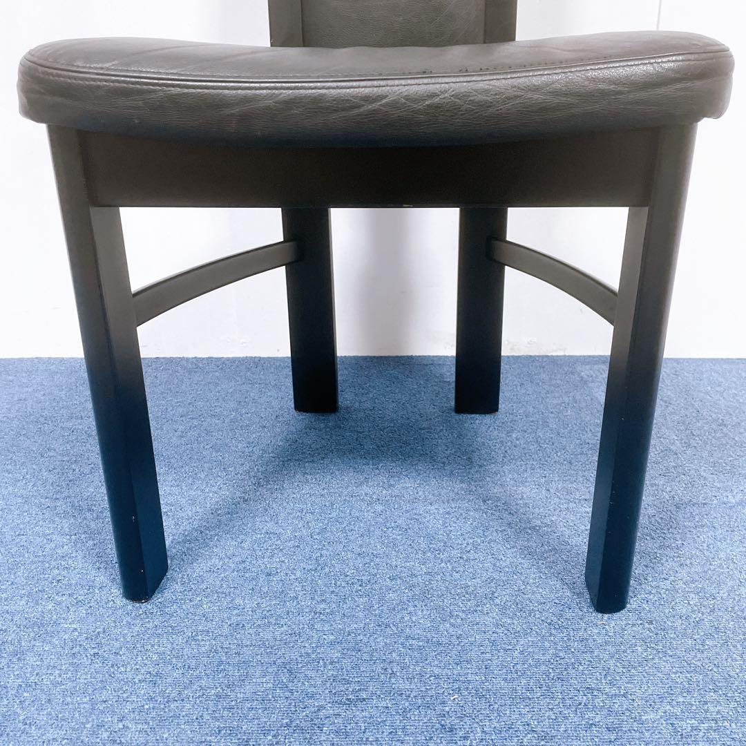 【送料込】カリモク CE35シリーズ ハイバックチェア 本革ダイニング 2脚