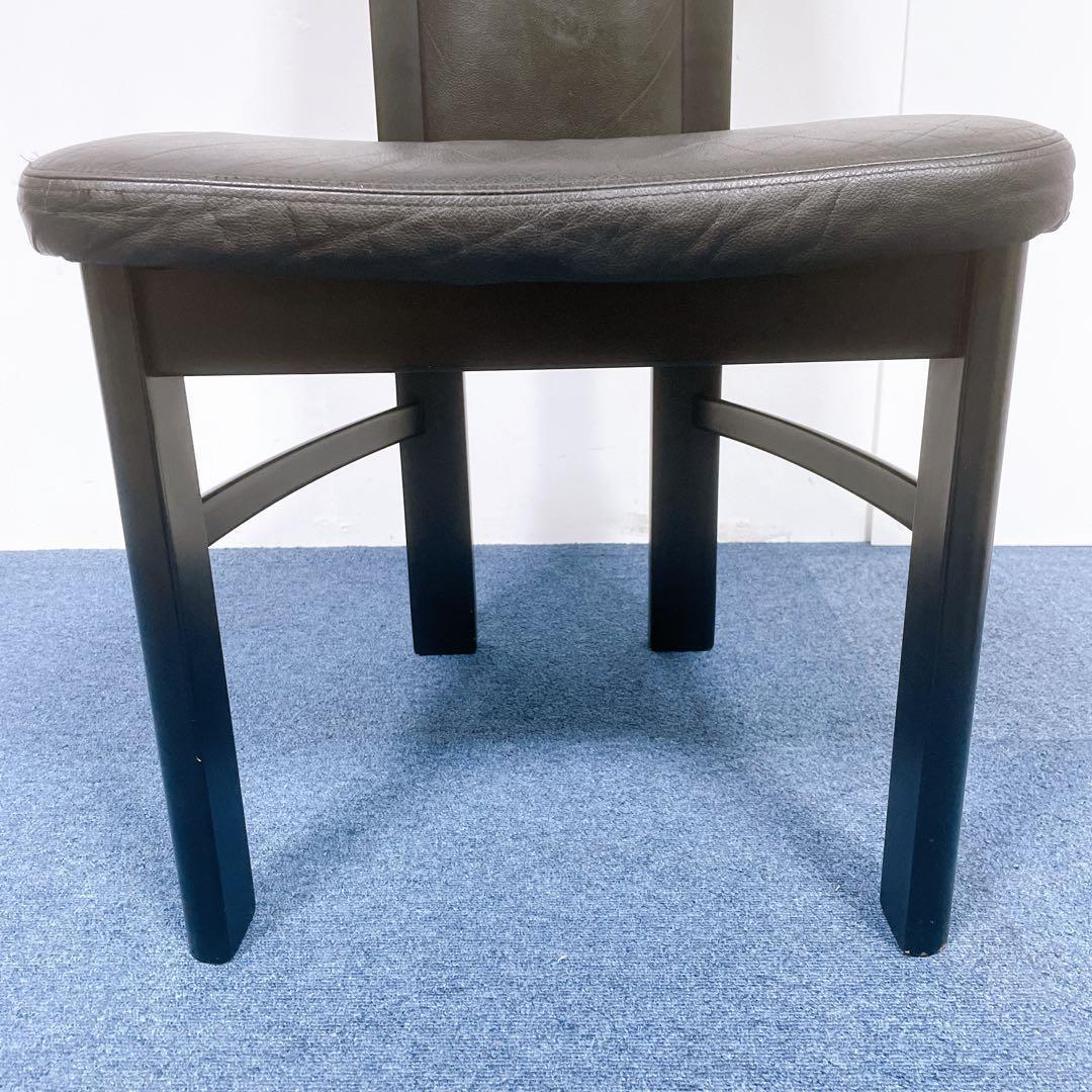 【送料込】カリモク CE35シリーズ ハイバックチェア 本革ダイニング 2脚