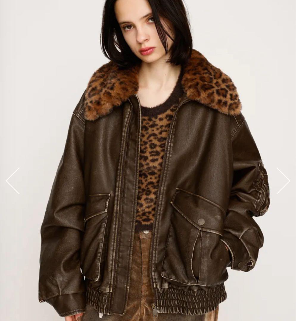 WASHED PUFFER ブルゾン　L