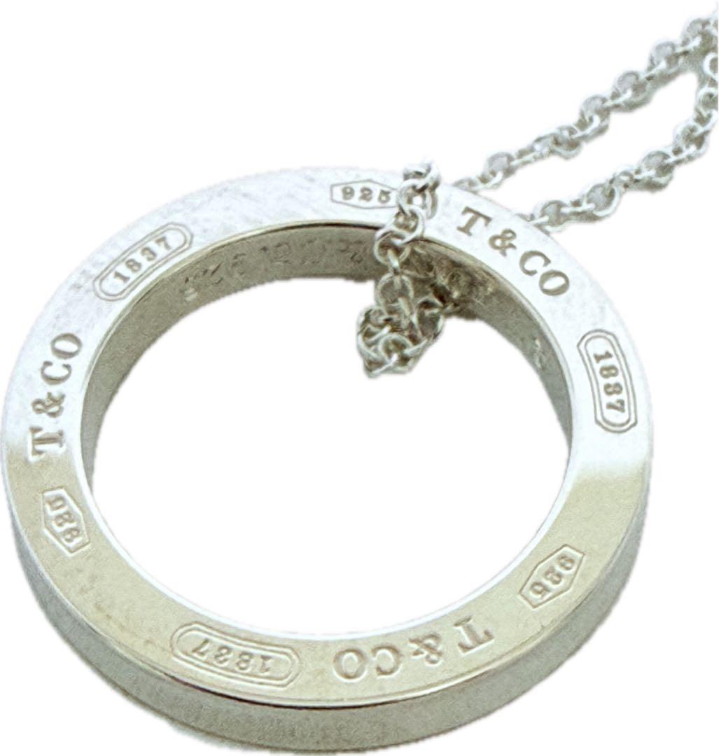 ティファニー 925 サークル ペンダント シルバー ネックレス　約3.7g