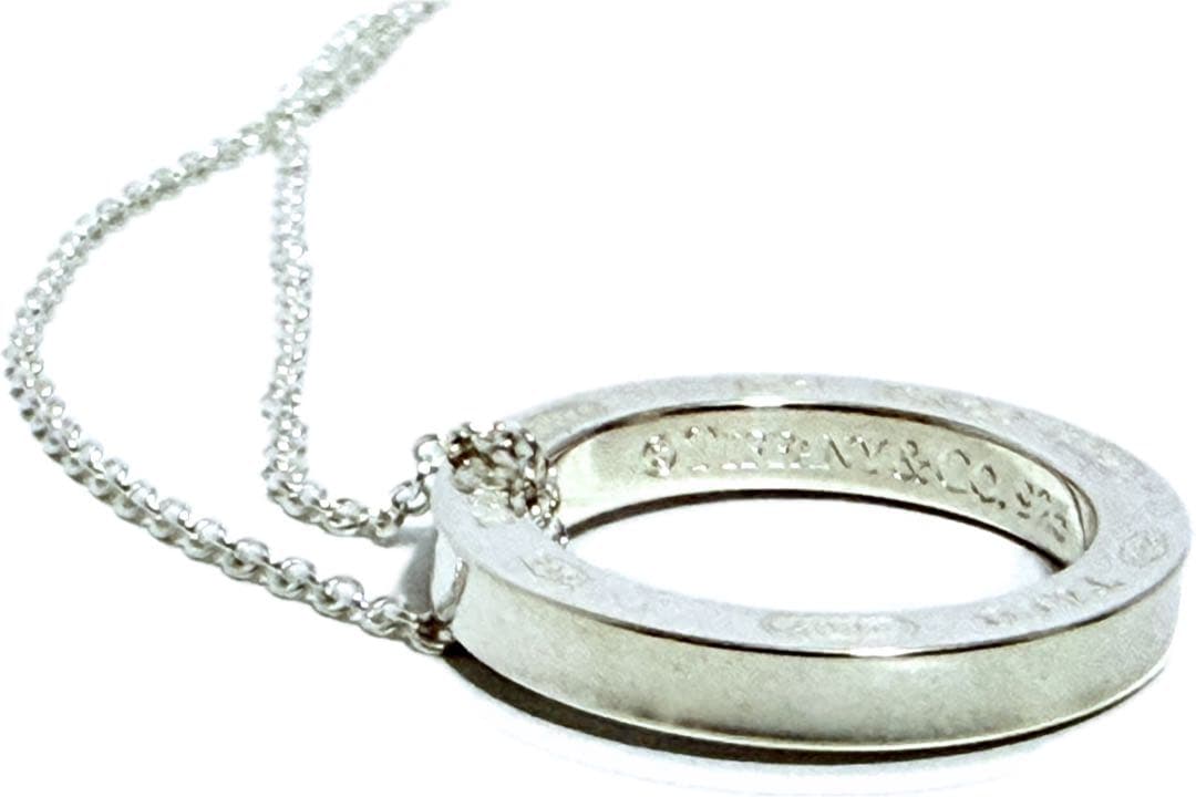 ティファニー 925 サークル ペンダント シルバー ネックレス　約3.7g