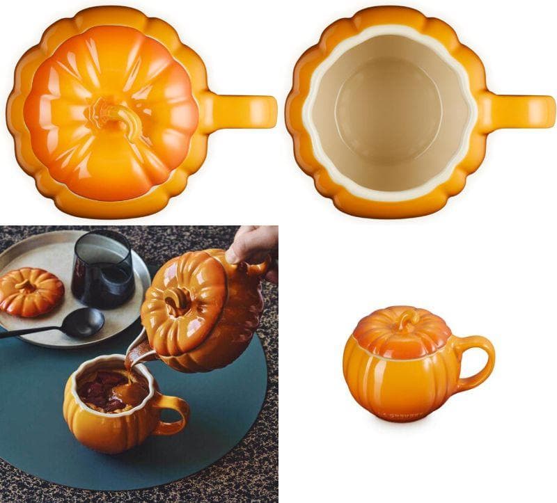 ル・クルーゼ　パンプキン　マグカップ　グレービーボート　2個セット【新品】