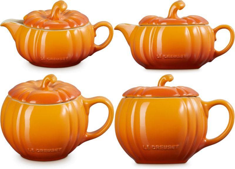 ル・クルーゼ　パンプキン　マグカップ　グレービーボート　2個セット【新品】