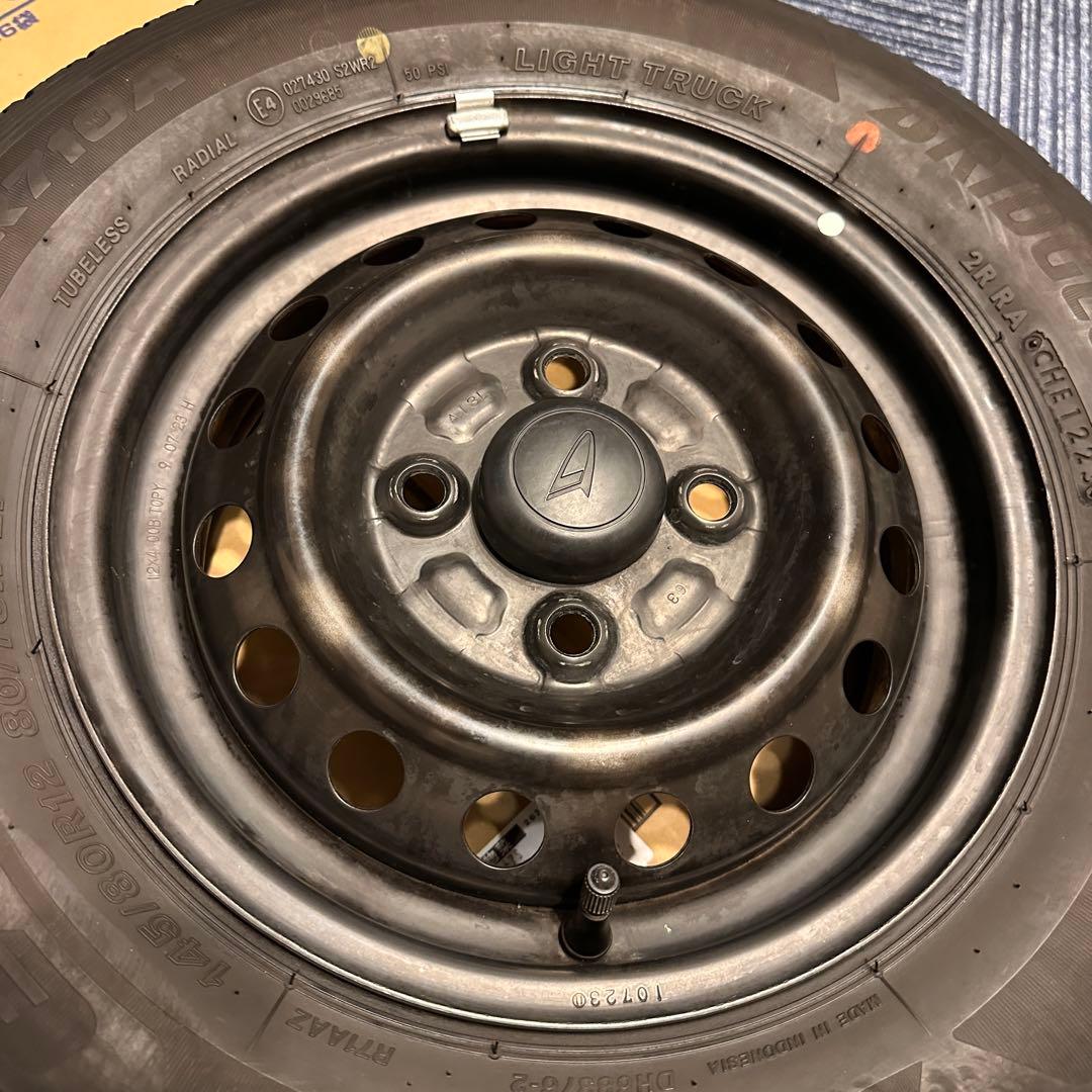 ダイハツ純正　12インチ 鉄ホイール　黒　ブラック　アトレー　ハイゼット