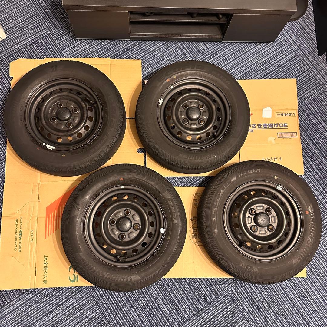 ダイハツ純正　12インチ 鉄ホイール　黒　ブラック　アトレー　ハイゼット