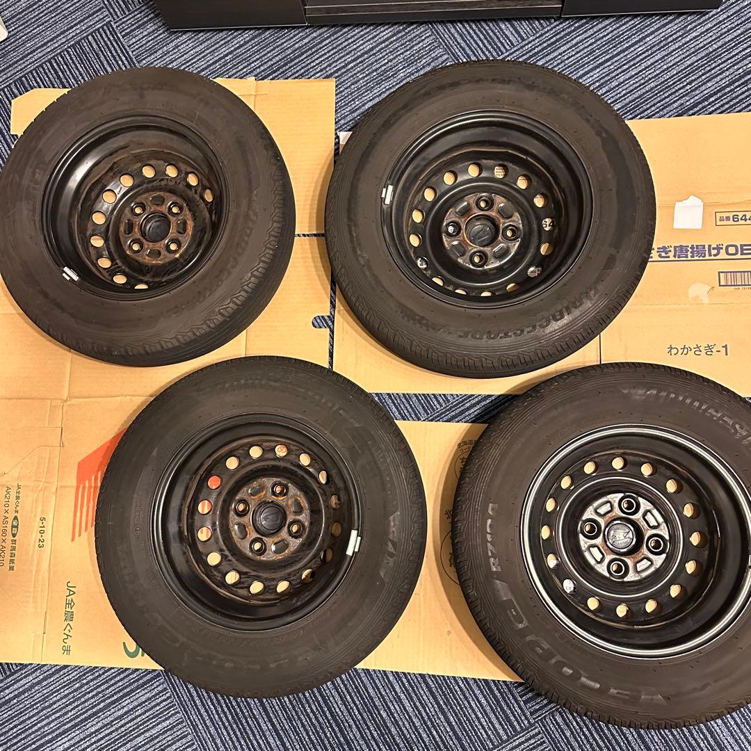 ダイハツ純正　12インチ 鉄ホイール　黒　ブラック　アトレー　ハイゼット