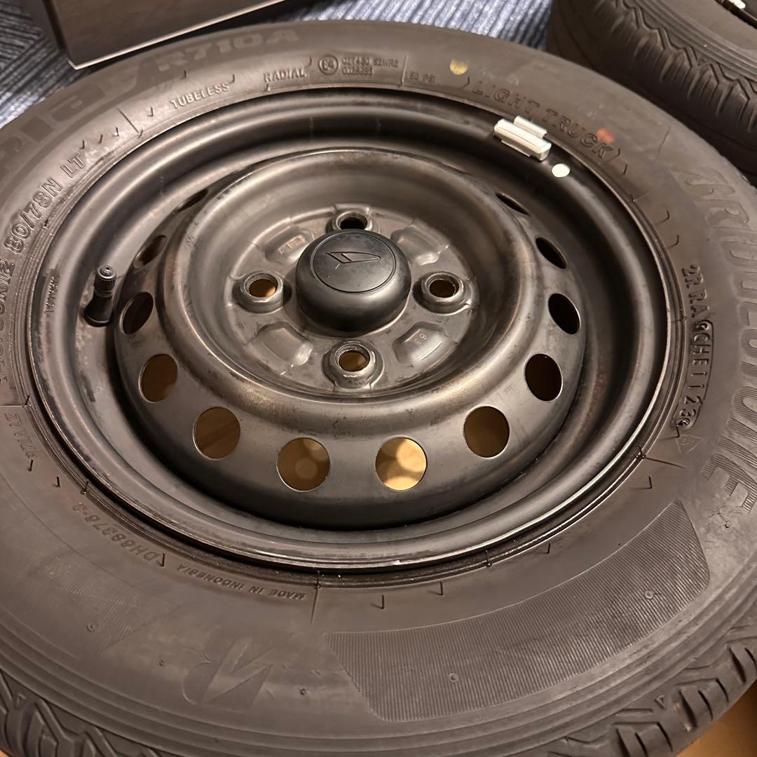 ダイハツ純正　12インチ 鉄ホイール　黒　ブラック　アトレー　ハイゼット