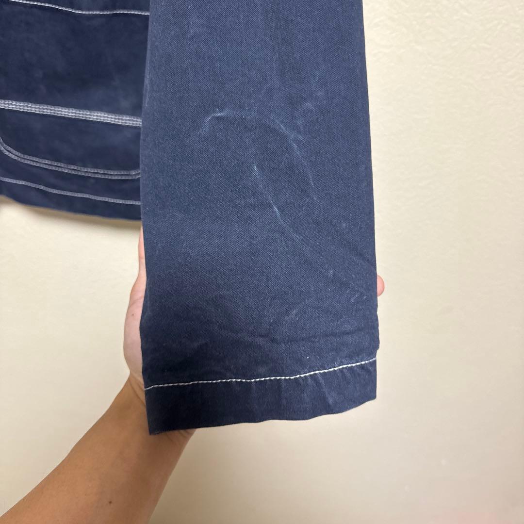 ステューシー 刺繍ロゴ ブラッシュド モールスキンチョアジャケット　カバーオール