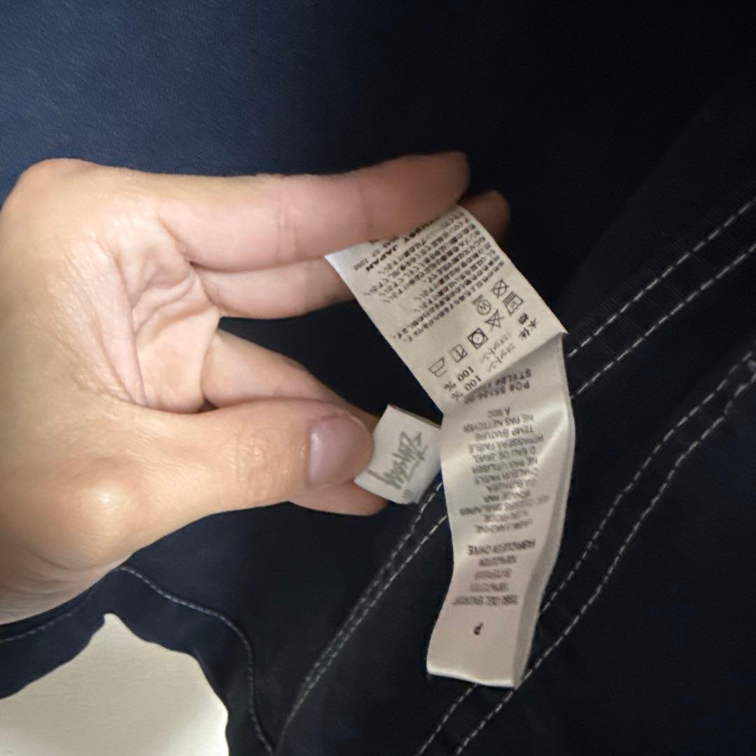 ステューシー 刺繍ロゴ ブラッシュド モールスキンチョアジャケット　カバーオール